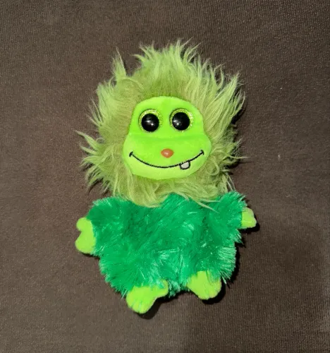Pelúcia Ty Beanie boo olhos brilhantes - monstrinho verde 