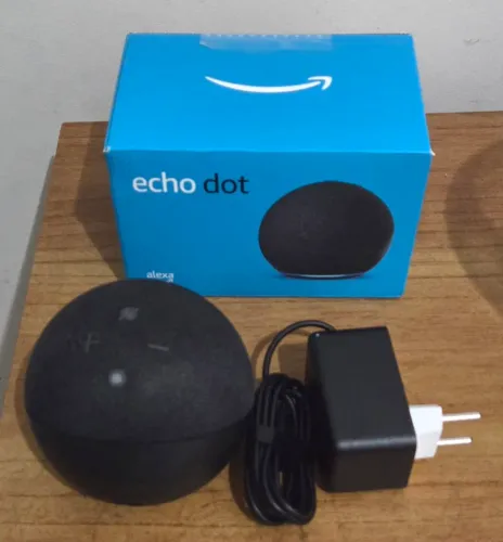 Echo Dot 5a Geração Amazon Smart Speaker c/ Alexa Wi Fi Bluetooth na caixa nunca foi usada