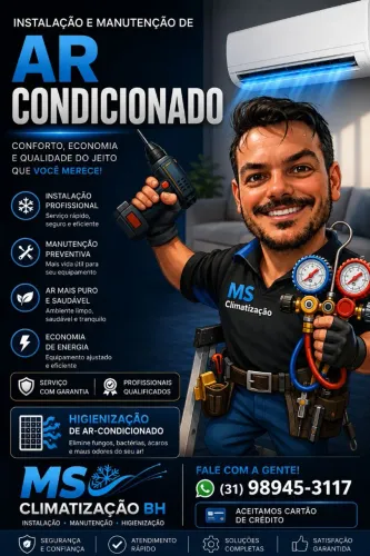 INSTALAÇÃO DE AR CONDICIONADO A PARTIR DE R$ 750,00