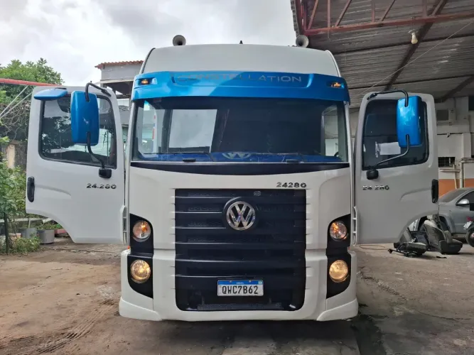 CAMINHÃO VW 24-280 CAÇAMBA 6X2 ACEITA TROCA <br>ANO 2020 ACEITA TROCA