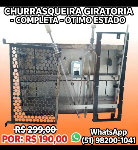 Churrasqueira Elétrica Giratória R$ 190