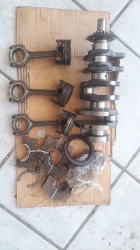 Eixo virabrequim Hb20 1.0 3cilindros pistons bielas mancais casquilhos originais R$1500 