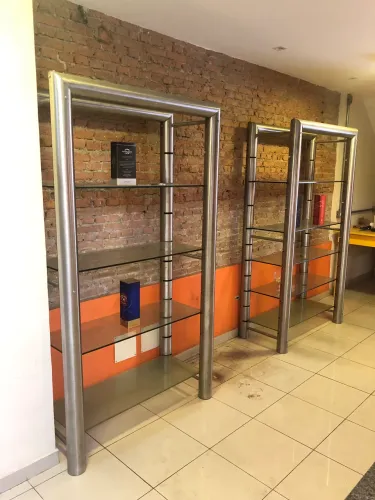 ARMÁRIO AÇO ESCOVADO