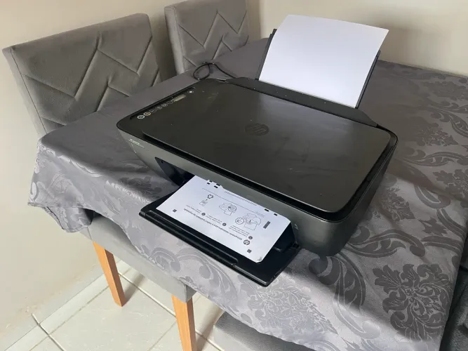 Impressora HP DeskJet 2774 + Cartucho Preto Cheio + Entrego