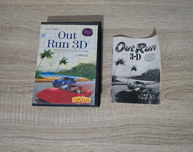 Out Run 3d somente caixa e manual tec toy sem jogo