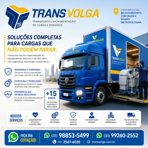 Transporte de cargas especiais, frágeis e pesada com baú plataforma 31 2567 6020