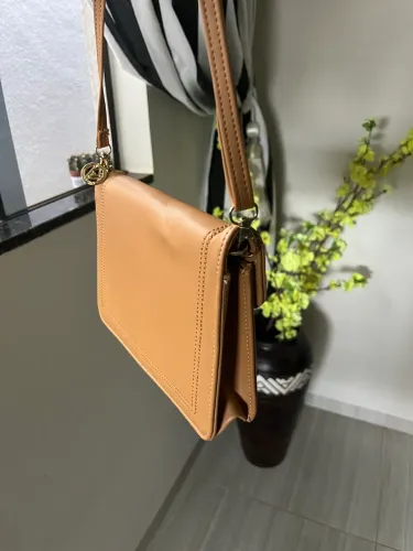 bolsa bege, alça regulável 