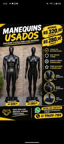 Manequins masculino e feminino