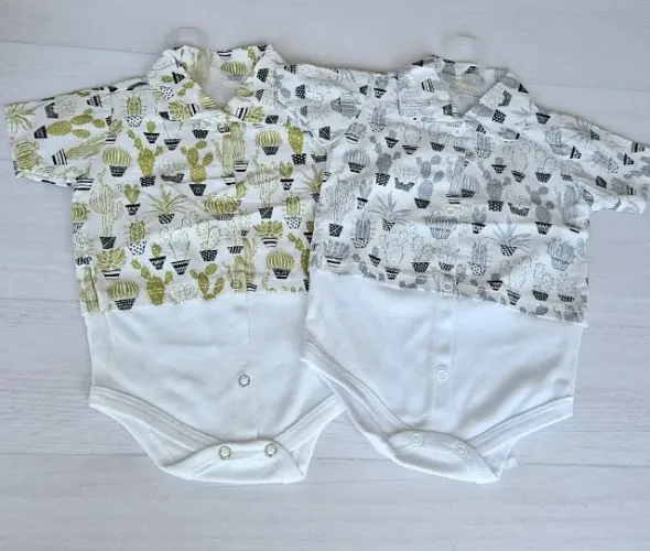 Lote de body bebê menino 4 unidades