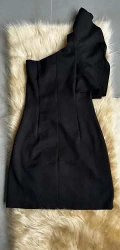 vestido, com babadinho lindo