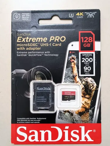 Cartão de memória SanDisk Extreme Pro 128 GB