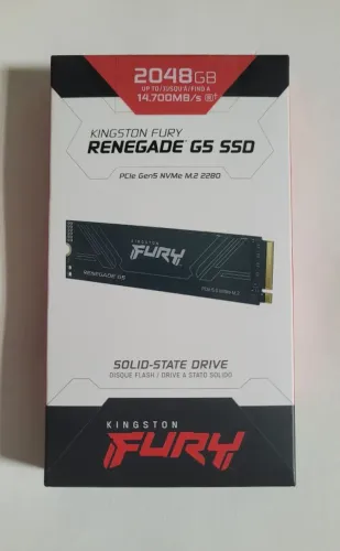 SSD Kingston Fury Renegade G5 PCIe 5.0 NVME M.2 - Até 14.800MB/s