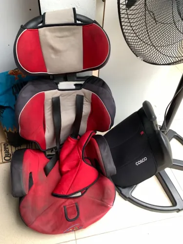 2 Cadeirinha e assento bebe carro