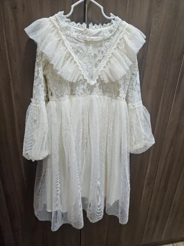 Vestido infantil renda 