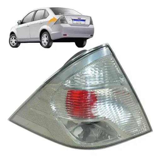Lanterna Ford Fiesta 2011 2012 2013 Traseira Nova L.e Esquerdo Cristal