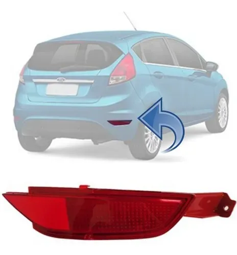 Refletor / Olho De Gato Para-choque New Fiesta Lado direito 2011 à 2017