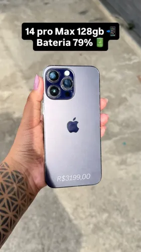 iPhone 14 pro max 128 g 79% bateria