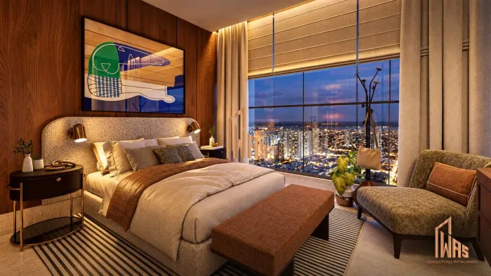 Apartamento Studio com 30m² em São Brás no DELUXE TOWER - Av. Magalhães Barata