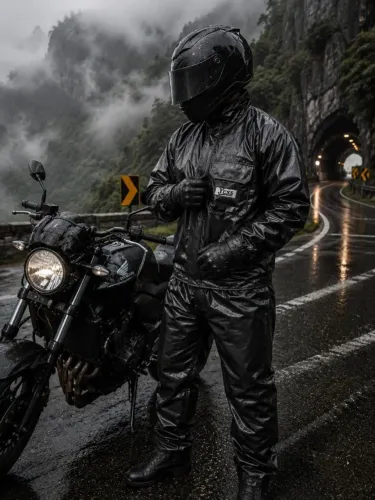 Capa De Chuva Em Pvc Impermeável Moto Motoqueiro Todos tamanhos