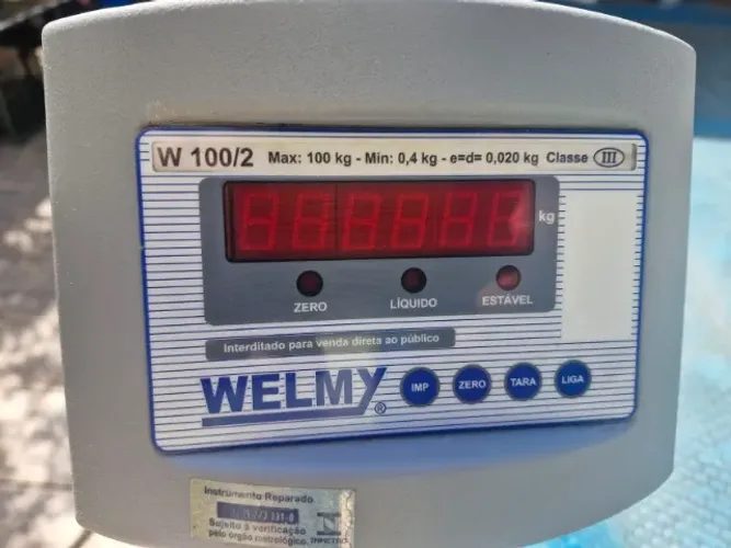 Balança Eletrônica Welmy W100/2 100kg Industrial