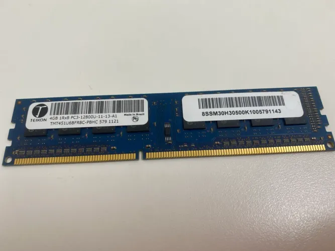 Memória 4GB 1Rx8 PC3-12800u DDR3 PC