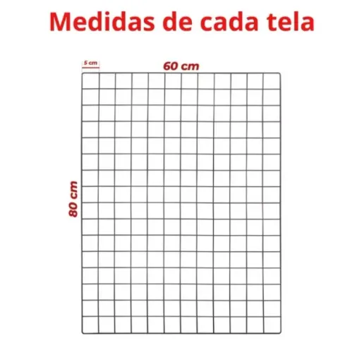Kit 2 telas aramada mural decorativo, 60x80cm