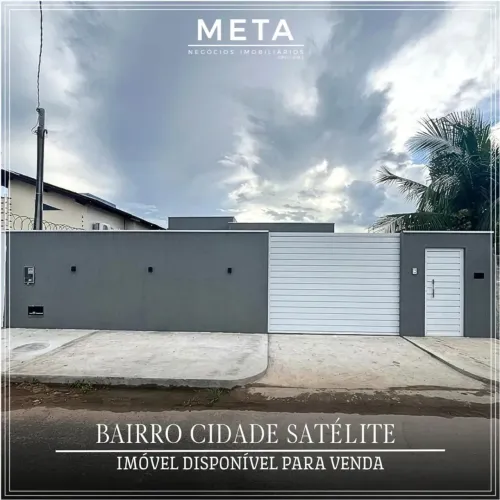 VENDE-SE EXCELENTE CASA NO BAIRRO CIDADE SATÉLITE