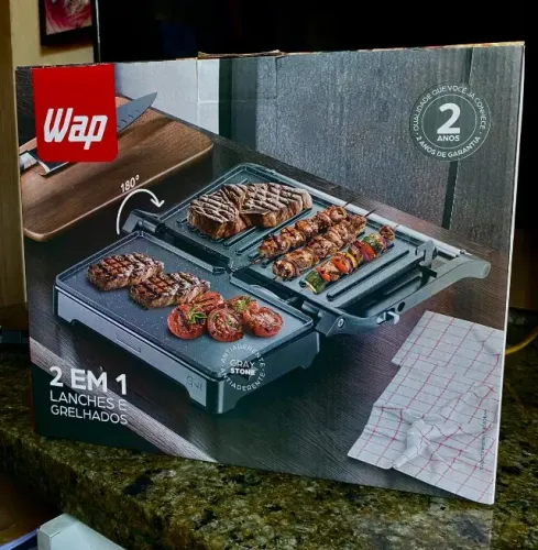 SANDUICHEIRA GRILL 2 em 1 WAP