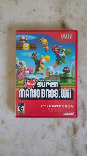 Super Mario Bros WII, original, na caixa c/manual
