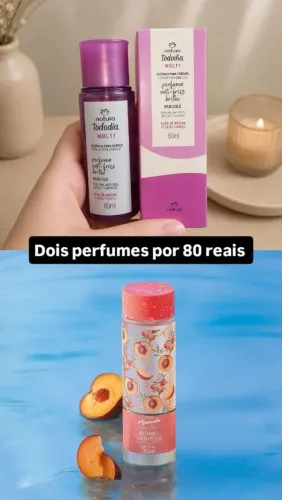 Dois perfumes por 80 reais