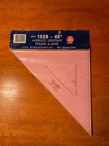Esquadro 45 Graus Com Escala Mod.1528 Trident - NOVO, AINDA LACRADO