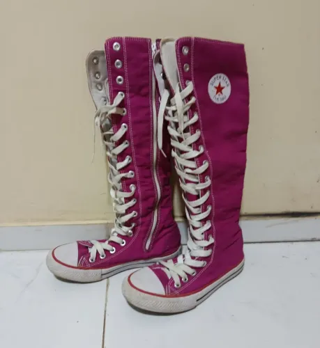 Tênis SuperStar Knee High Pink