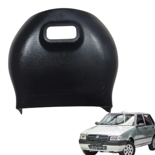Moldura Superior Coluna Direção Fiat Uno Mille V19 Et5303 Preto Preto Preto