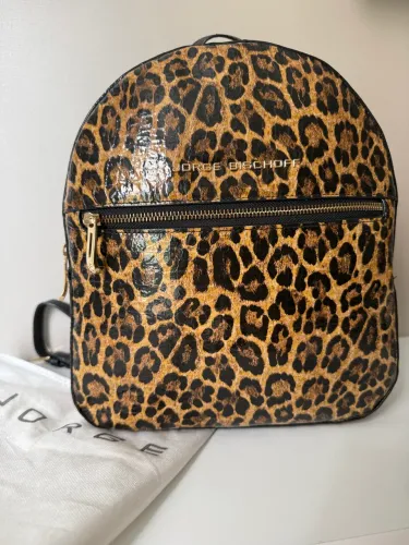Mochila em couro Jorge Bischoff