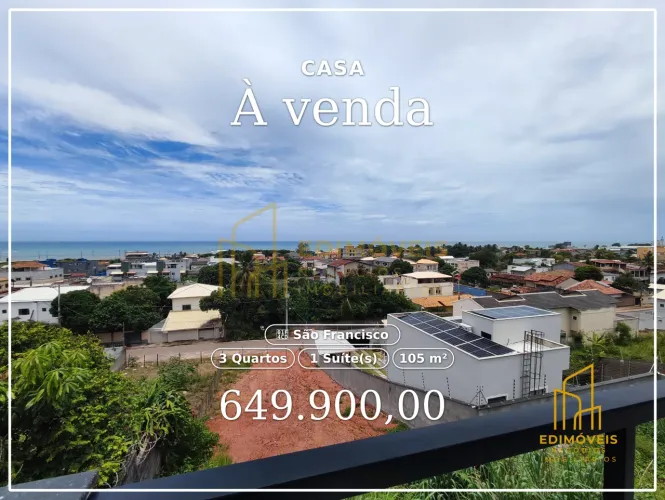 São Francisco: Casa Moderna com Vista para o Mar e Área de Lazer!