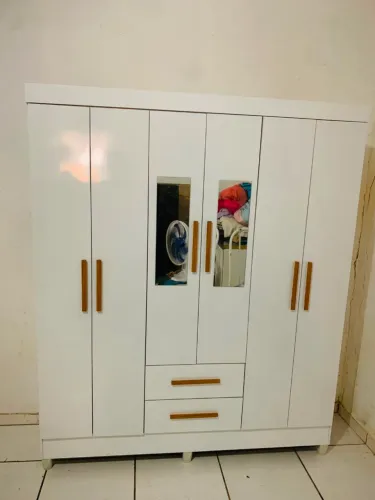 Guarda Roupa Com Espelho Novo Com Entrega Grátis