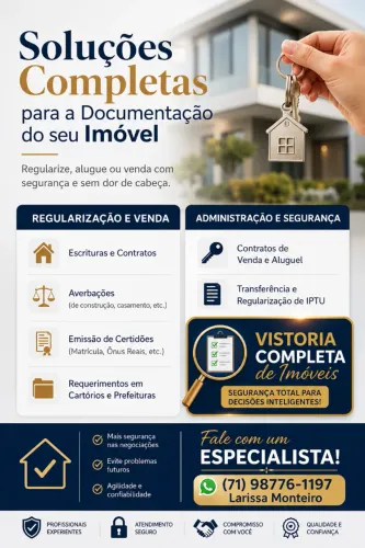 Pesquisas e serviços administrativos, vistoria, contratos