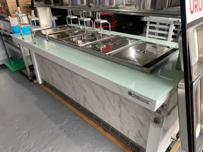 buffet aquecido 10 cubas 1/2x100mm gelopar 
