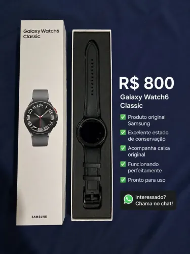 Smartwatch Galaxy 6 calssic