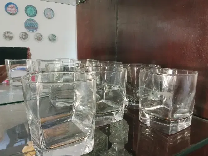 6 Copos quadrados para whisky
