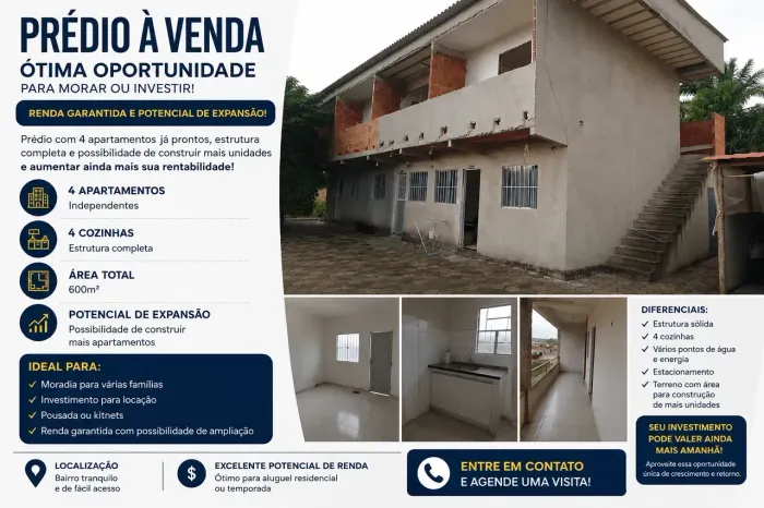 Oportunidade em Coroa Vermelha , Prédio com possibilidades de 6 apartamentos ou mais Area