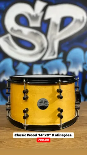 Caixa Para Bateria Adah Meed Classic Séries 14 Polegadas Diversos 