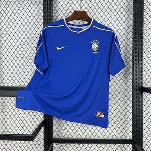 Camisa retrô azul - Brasil 1998
