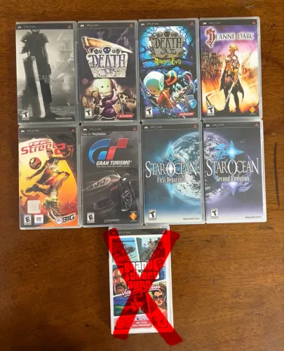 Lote de jogos PSP (vendo separado)