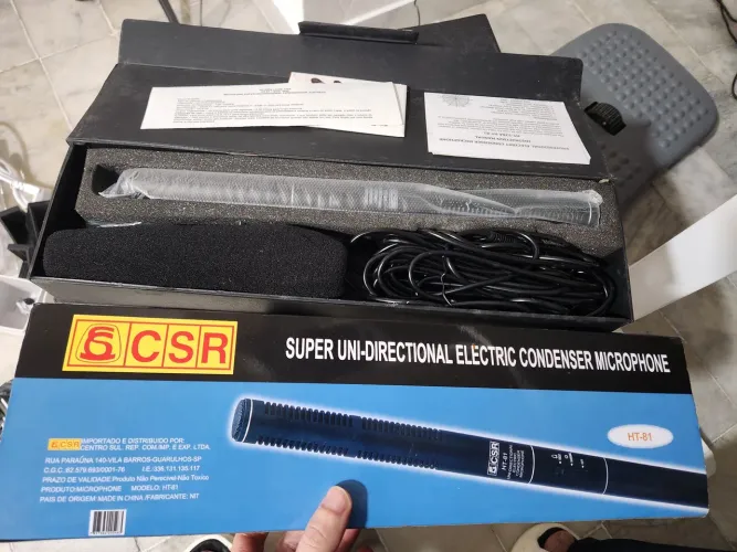 Microfone Shotgun Profissional CSR HT-81