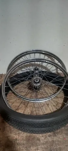 Rodas original bicicleta Caloi berlineta anos 70 aro 20 