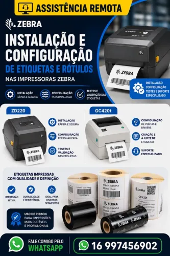 IMPRESSORA ZEBRA instalação e configuração de etiquetas