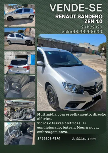 Renault Sandero Zen Flex 1.0 12V 5P Mec. 2020