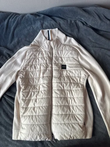 Casaco BOSS Hugo Boss Híbrido Acolchoado - Off White