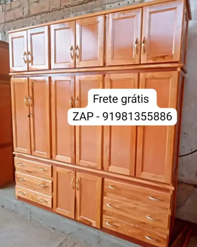 Guarda roupa de casal madeira maciça NOVO!